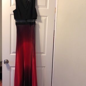 Black & red ombré dress